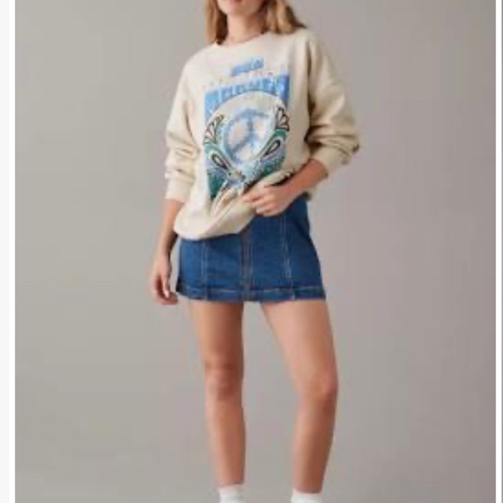 American Eagle Bob Marley oversized  peace sweatshirt size S